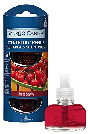 Yankee Candle ScentPlug Nachfüllpackungen | Black Cherry Duftöl für Raumduftstecker | bis zu 60 Tage Duft | 2 Stück