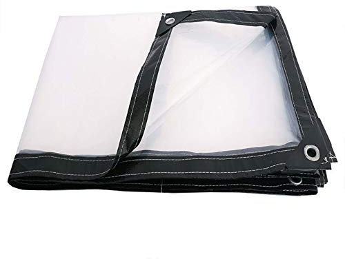 WZDD Bâche Imperméable Transparente avec Oeillets 3x7m, Bache Étanche Extérieur, Bâches De Protection pour Mobilier De Jardin, Piscine, Voiture, Camion