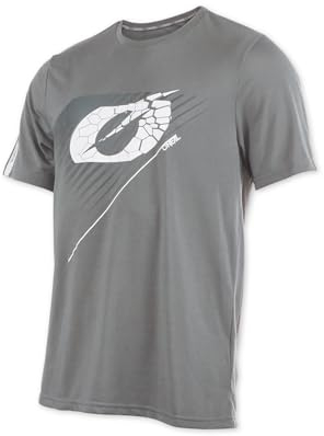 O'NEAL Mountainbike Shirt MTB DH Downhill FR Freeride I Fahrrad Trikots Herren Damen I Vault Jersey atmungsaktiv, schnelltrocknend I Radtrikot Kurzarm I Grau I Größe M