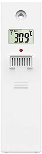 infactory Zubehör zu Funk-Außensensor für Wetterstation FWS-1200, 60 m Reichweite, IP44 (Außensensoren)