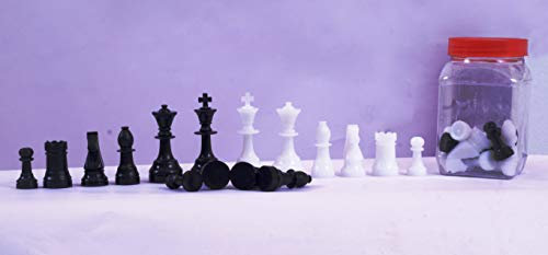 Gamez Galore Plastic Chess Pieces Set in Tub