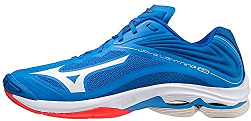 Mizuno Unisex Wave Lightning Z6 Volleyball-Schuh, French Blue/White/Ignition Red, 47 EU