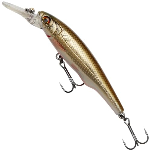Savage Gear Gravity Twitch MR - Darten und Kicken Action Köder für Süßwasser Raubfische, magnetischer Weitwurf, eingebaute Rassel, Barsch, Hecht, Forelle, Barsch & mehr Dirty Plötze 9,5 cm