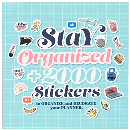 Grupo Erik Stiker Set Stay Organized | Stikerheft mit mehr als 2000 Aufkleber | Kleines Buch mit Aufkleber zum Organisieren und zum Dekorieren