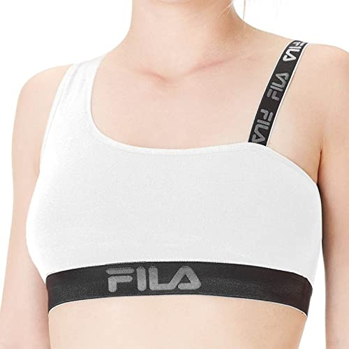 FILA Brassière Coton Femme (L, 6105 White)