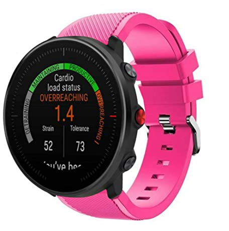 Strap-it Silikonarmband - kompatibel mit - Polar Vantage M - Armband - Pink - fur Grit X - Grit X Pro - Vantage V3 - Vantage M2