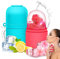SerDa-Run 2pcs Ice Face Roller,Gua Sha Massage,Ice Roller for and Eye,Face Rollers Women,Ice Tray Face, Eye Puffiness, Brighten & Tighten Skin, Icing The Skin Remove Fine Lines, Blue+Pink
