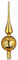 Christbaumspitze Glas 30cm Baumspitze mit Sternen Motiv Tannenbaumspitze Gold Inkagold
