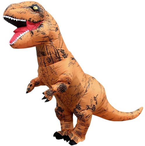 IRETG t rex Kostüme Erwachsene Dinosaurier Aufblasbares Kostüm Trex Dino Kostüme Halloween Verkleidung für Lehrer Schulparty