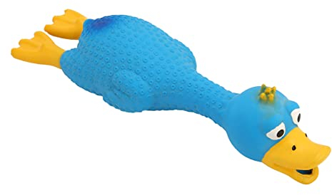 Cosiki Quietscheente Hundespielzeug Unkaputtbar, Latexente Hundespielzeug, Kuscheltier Hund,Quietschende Hundespielzeuge mit Knitterpapier,Gefüllte Hundespielzeug für Große Mittlere und Kleine Hunde