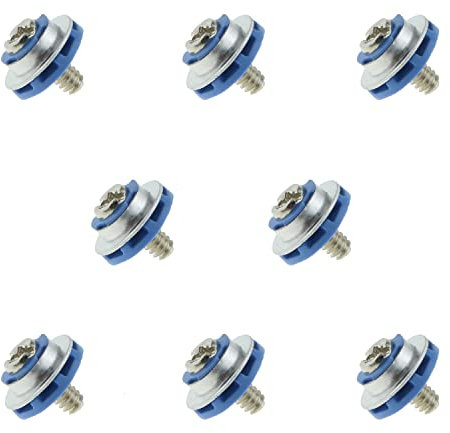 Hard Drive Mounting Screw DGZZI 8PCS Replacement Screws for Isolation Grommet Mute Mounting 3.5inch HDD, Blue HDD Isolation Grommet Mute Mounting Screws