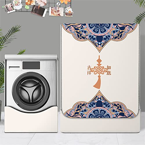 Highdi Copertura Lavatrice per Esterno,Coprilavatrice Impermeabile Esterni per di Carica Frontale lavatrici e Asciugatrice (Classico,L capacità ~ 12 kg)