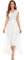 Dressystar Damen Elegant Abendkleider Hochzeit V-Ausschnitt Cocktailkleid Maxi Lang Brautkleid Standesamt Weiß L