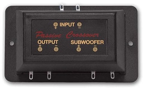 world-trading-net - Crossover subwoofer, 50 watt RMS impedenza 4 ohm, 150 Hz, 12 dB, connettori etichettati