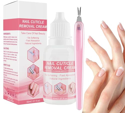 Fulenyi Crème Dissolvante Pour Cuticules, Gel Dissolvant De Cuticules, Crème Adoucissante Naturelle Pour Cuticules, 30ml, Absorption Efficace, Pour Salon De Manucure, Bricolage À Domicile