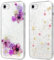 Foonary Pack of 2 Mobile Phone Case for Apple iPhone XS Max Case 6.5 Inch Transparent Dried Flowers Design Case Aesthetic Girls Women Protective Case Soft TPU Silicone Shockproof for iPhone XS Max