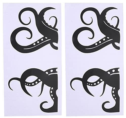 BESTonZON 2blätter Octopus Wandaufkleber Für Fenster Und Toiletten Kreative Lustige Und Abnehmbare Dekoration Für Badezimmer Für Prank Und Themenpartys