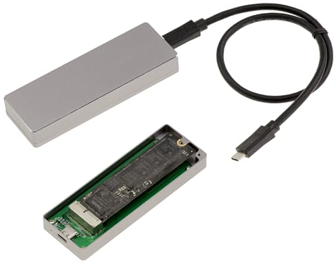 KALEA-INFORMATIQUE Boitier USB 3.2 Gen 2x2 20G pour SSD NVMe de Mac Produit après 2013 en 12+16 Points. Aluminium brossé, avec Outils et Accessoires.