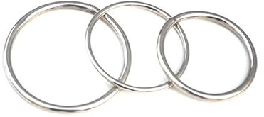 20 mm 30 mm 40 mm 50 mm 60 mm 80 mm 100 mm 304 Edelstahlring Metall-O-Ring-5 Stück, M3 x 30 mm