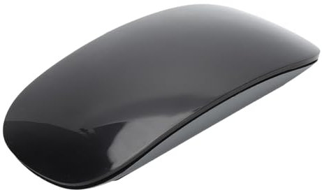 Bewinner Drahtlose -Maus, Multi-Touch-Oberfläche, Schlankes Tragbares Design, Ergonomische, Leise Reise-Computermaus für PC-Laptop, Wiederaufladbarer 400-mAh (Black)
