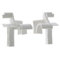 cyclingcolors 2x Persiana enrollable Tulipe de una sola pieza con corte de 45° para lamas de 7 a 9 mm embudo de PVC blanco Riel guía Protección universal Accesorio para persianas
