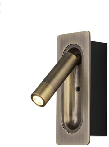 Lámpara de pared moderna para hotel, luz de lectura de cabecera con control magnético, foco LED de ángulo ajustable, lámpara de pared empotrada minimalista nórdica para club, lámpara de pared de fondo