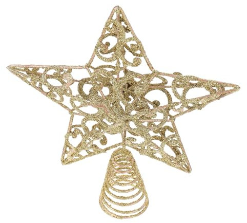 FONDOTIN Einfache Eisen Baum Weihnachten Stern Baumkrone 1pc Weihnachten Dekoration Baum Hängen Prop