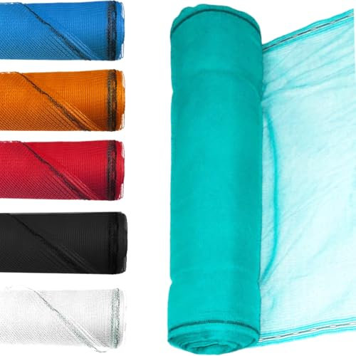 2m x 50m Garden Debris Scaffold Netting, High GSM/UV Protection Fence Windbreak Mesh Sheets (Green)