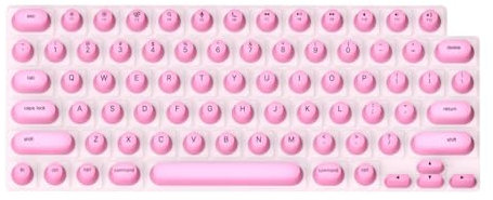 Ronyme Keyboard Cover Skin for Long Nails Keyboard Film for Nail Art Accessories Silicone Raised for Gaming Typing, Pink