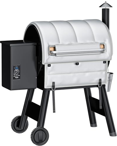 Utheer Grill Insulation Blanket for Traeger Pro 575 Pro 22/20 Series Traeger BAC344, BAC626 and Lil' Tex Elite Pellet Smoker Insulated Blanket Warmer for Winter Cooking Accessories