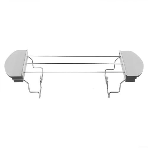 Toaster Warming Rack for Safe and Convenient Toasting, for Busy Households and Meal Prep (Grey)