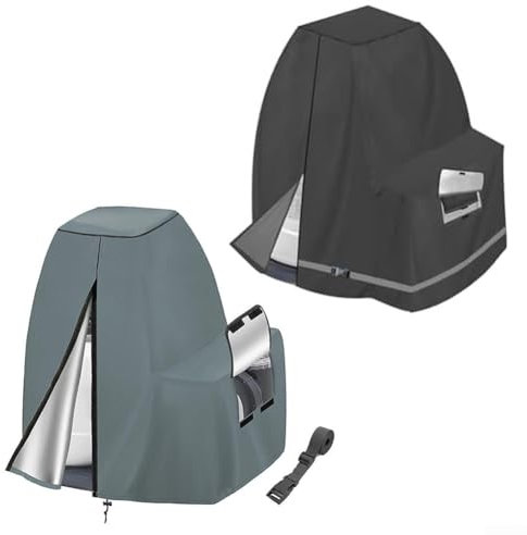 Copertura impermeabile per sistema di filtraggio a sabbia per pompa da piscina Intex, copertura per pompa da piscina fuori terra 420D, anti-UV, 65,8 x 62 x 71,9 cm (grigio)