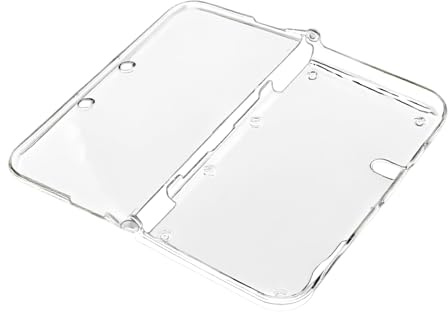 Tuwonwa New 3DS XL Case, Protective Clear Crystal Hard Guard Case, for New 3DS XL 2015 Model, Crystal Transparent Protective Cover Skin, Slim Lightweight Design with Full Access, Modified Hinge