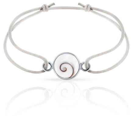 PLANETYS - Armband mit elastischer Kordel, Auge der heiligen Lucia, Silber 925/1000