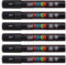 POSCA Uni-Ball PC-5M Lot de 12 stylos Noir