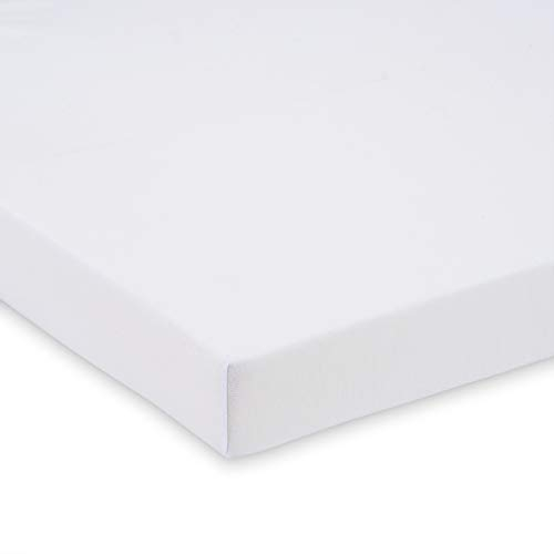 FabiMax Jersey Spannbettlaken für Laufgitter 75x100 cm, weiß