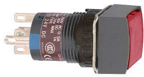 Schneider Elec Pic – MSS 46 03 – Poussoir Carré/A Poste d'aiguillage lumineux rouge 12 V 1 nanc