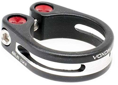Voxom Sattelklemme Sak4 schwarz, 31,8mm, für Carbonrahmen, 31,8 mm