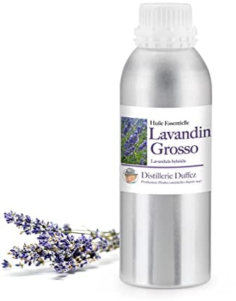 Huile Essentielle de Lavandin Grosso 500 ml - Producteur Français en Drôme Provençale - 100% Pure et Naturelle - Distillerie Duffez 500ML