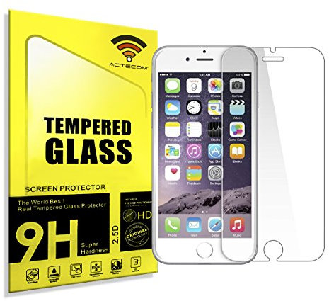 actecom® Protector Pantalla para iPhone 7 Plus/iPhone 8 Plus 5,5 Cristal Vidrio Templado