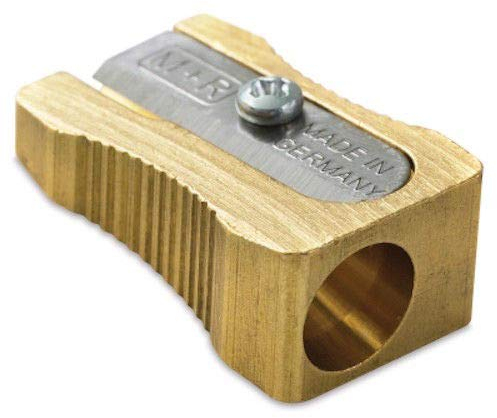 – Möbius & Ruppert Anspitzer aus Messing - mit einer Klinge