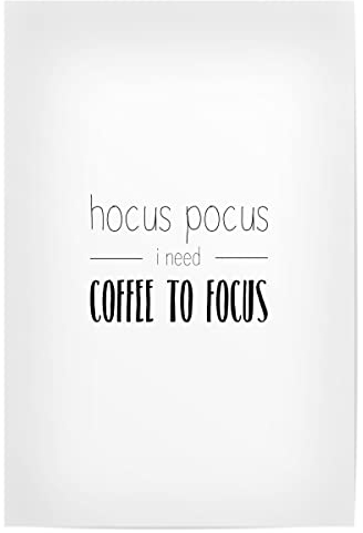 artboxONE Poster 30x20 cm Typografie Hocus Pocus hochwertiger Design Kunstdruck - Bild Kaffee Caffeine Coffee