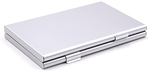 vhbw Etui für 2X SIM-Öffnungswerkzeug, 24x NanoSIM - Case Silber