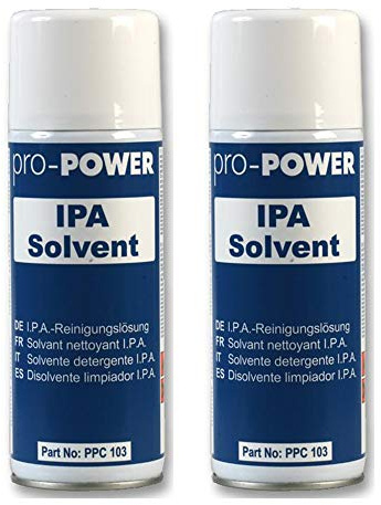 2X Pro Power 400ml IPA Solvent for Alcohol Cleaning Electrical Components Spray