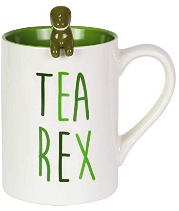 Our Name Is Mud Tea Rex Mug With Spoon Set