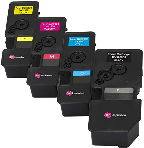 4er Set Premium Toner kompatibel für Kyocera TK-5230 ECOSYS M5521cdn M5521cdw P5021cdn P5021cdw | Schwarz 2.600 Seiten & Color je 2.200 Seiten