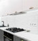 MyMaxxi Küchenrückwand Folie selbstklebend matt Versteift - einfache Montage ohne Bohren - Motiv Klinker weiß 60cm hoch - Spritzschutz Küche Klebefolie - Wand Mauer 400 x 60cm