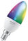 LEDVANCE Smarte LED-Lampe mit WiFi Technologie, Sockel E14, Dimmbar, Lichtfarbe änderbar (2700-6500K), RGB Farben änderbar, ersetzt Glühlampen mit 40 W, SMART+ WiFi Candle Multicolour, 1er-Pack