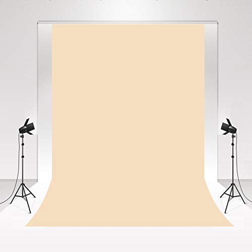 Kate Fotohintergrund Cremefarbe 1.8x2.7m Beige Hintergrund Fotografie Einfarbig Basic Photo Booth Soft Fabric Hintergrund für Neugeborene Baby Porträt Fotografie