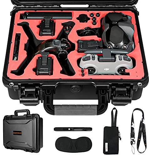 Harte Tragetasche für DJI FPV Drohne, GAGITERVR wasserdichter Koffer für FPV Combo Fly More und Zubehör, sicher und tragbar